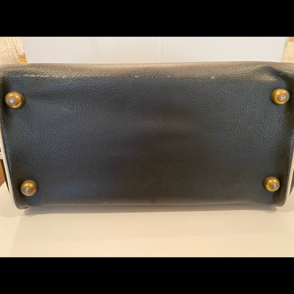 Vintage Faux Leather Black Carry On Zip Up - Picture 4 of 6